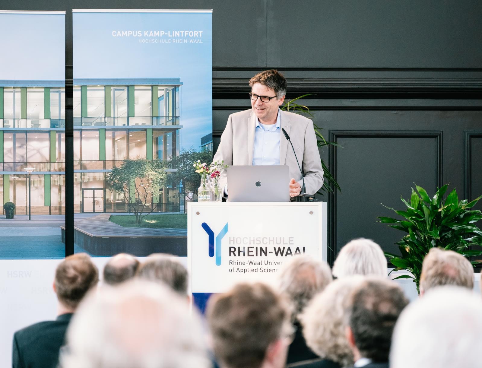 Schnappschuss des 15-jährigen Jubiläums der Hochschule Rhein-Waal